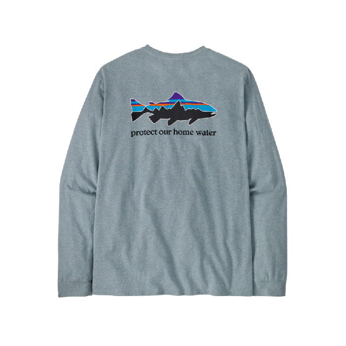 Moška majica z dolgimi rokavi HOME WATER TROUT RESPONSIBILI-TEE (Thermal Blue)