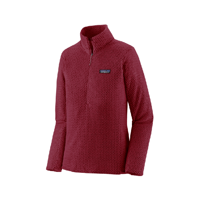 Ženski flis R1 AIR ZIP NECK (Marion Red)