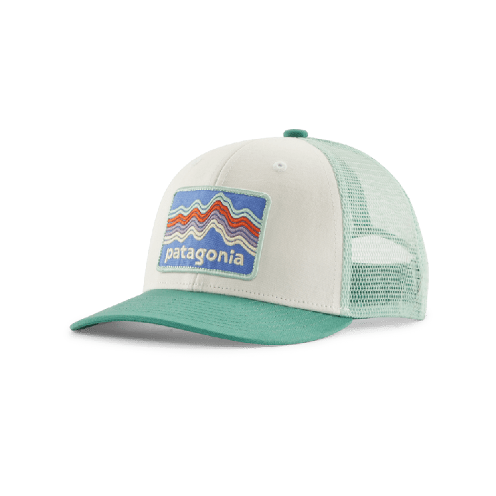 Otroška kapa s šiltom Trucker (Ridge Rise Stripe: Heartleaf Green)