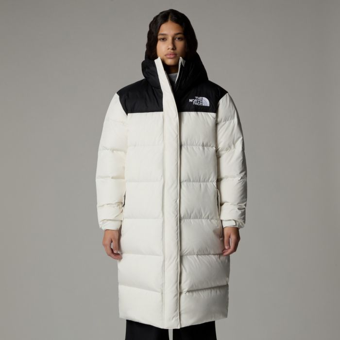 Ženski puhast plašč NUPTSE PARKA (WHITE DUNE/TNF BLACK)