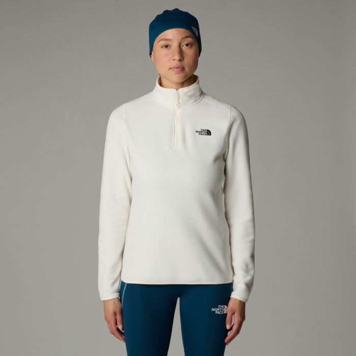 Ženski flis 100 GLACIER 1/4 ZIP (White Dune)