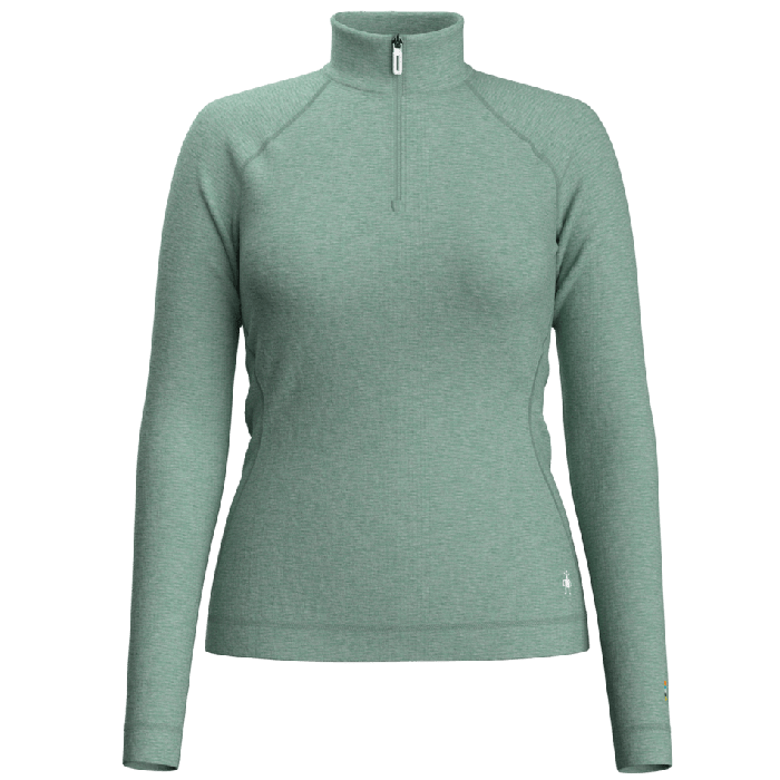 Žensko perilo CLASSIC MERINO 1/4 ZIP (arctic green heather)